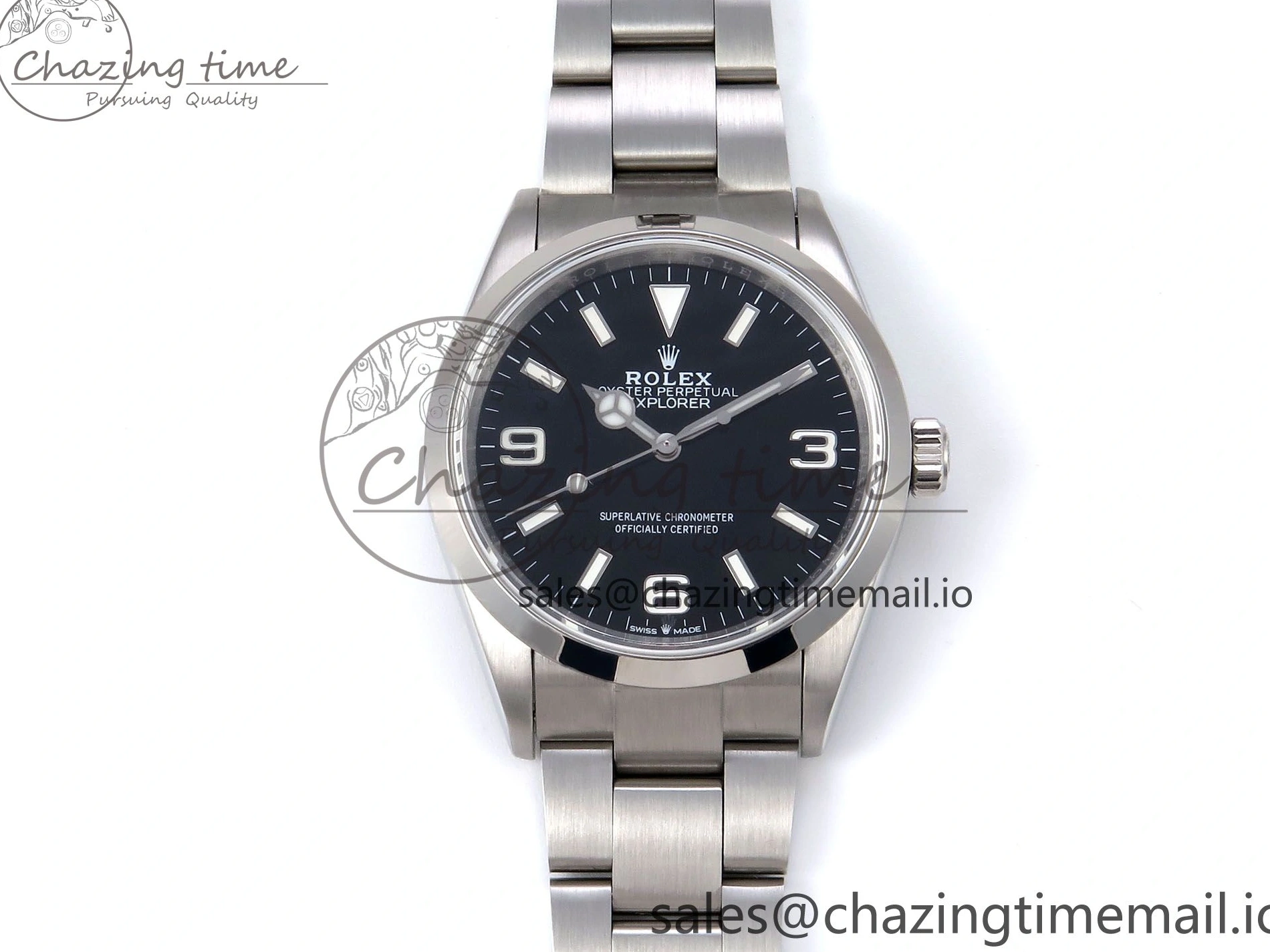 0122 Upgraded Explorer 36 904L Steel KRF 1:1 Best Edition Black Dial on SS Bracelet A2824 V 1179